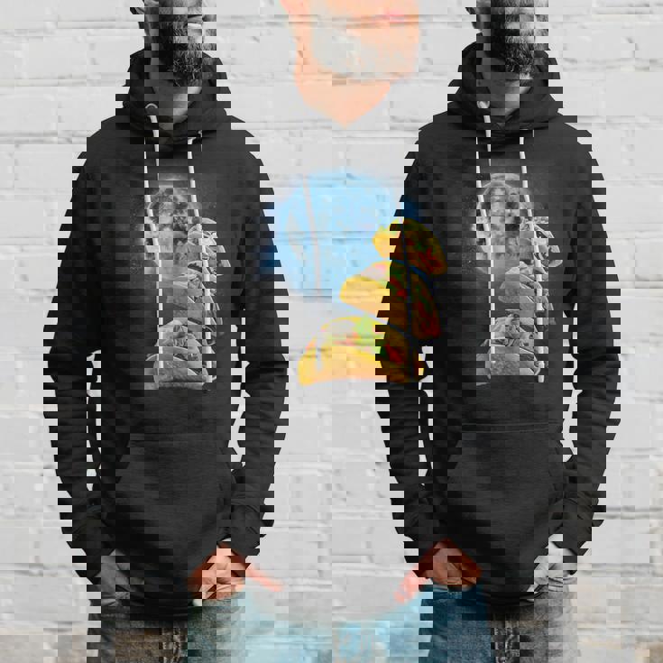 面白いタコスシャツ – タコス好きのタコスハウリングアットザムーン パーカー 彼への贈り物