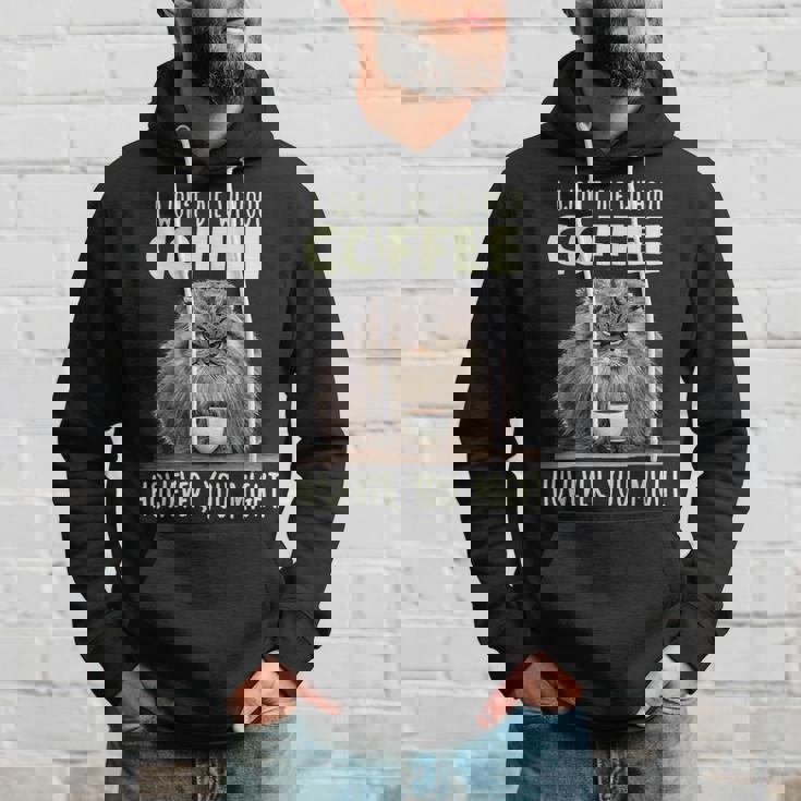 面白いパラス キャット コーヒー ドリンカーコーヒー愛好家 マヌルネコ パーカー 彼への贈り物