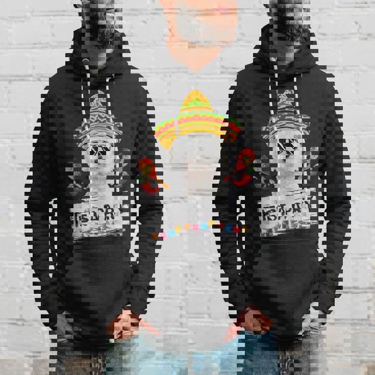 面白いパーティー かわいいビション・フリーゼ ソンブレロ サングラス パーカー 彼への贈り物