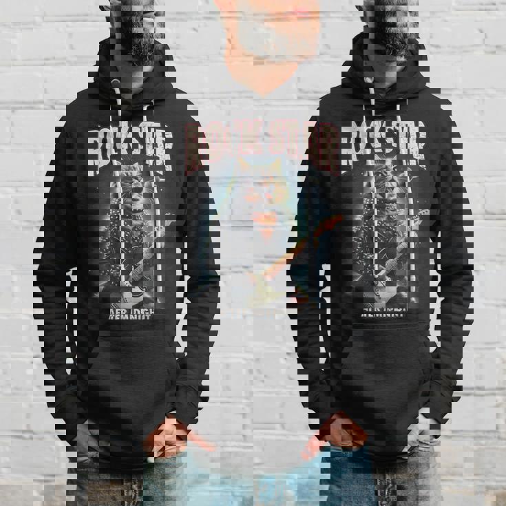 面白い猫 ギタリスト エレクトリックギター ロックスター 猫 パーカー 彼への贈り物