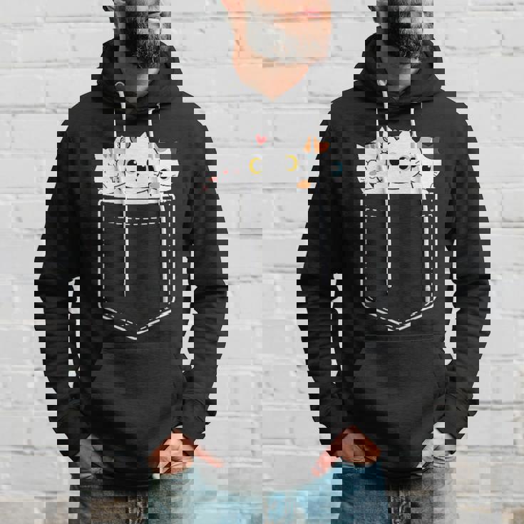 面白い猫 ポケット かわいい カワイイ キティ ラブ キャット ポケット付き パーカー 彼への贈り物