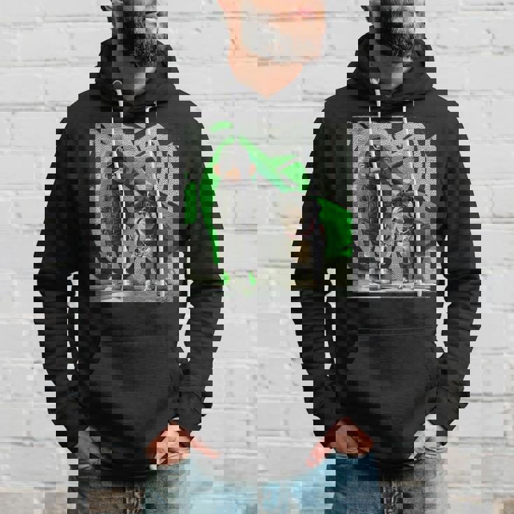 面白い猿と犬のグラフィックストリートウェアクールなデザイン 男性用 パーカー 彼への贈り物