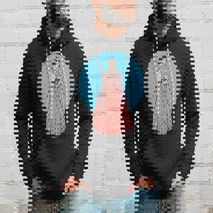 韓国伝統韓服を着た韓国の美少女 パーカー 彼への贈り物