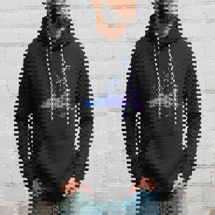 風力発電所 風車 タービン 再生可能エネルギー パーカー 彼への贈り物