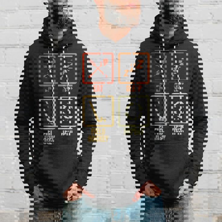 食べる寝るフィールドホッケーの繰り返し パーカー 彼への贈り物