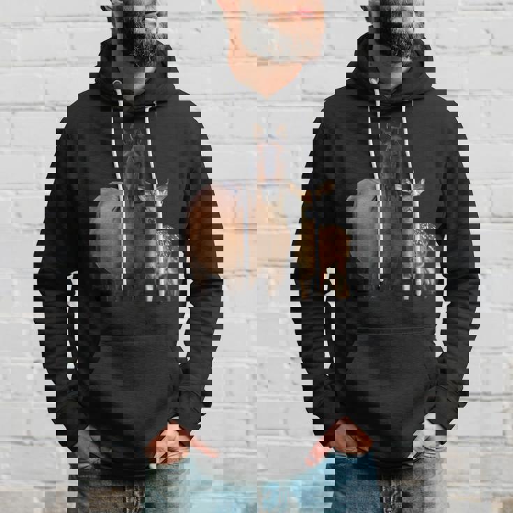 馬 鹿 面白いtシャツ バカ メンズ おもしろ 面白い 服 オリジナル おもしろグッズ ネタ 動物 ウマ シカ パーカー 彼への贈り物