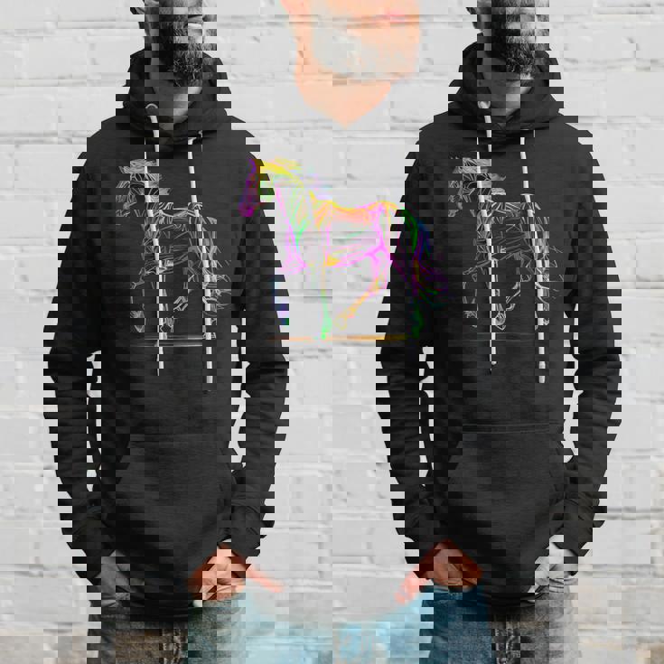 馬術 カラフル 馬好き 西洋 ロデオ パーカー 彼への贈り物