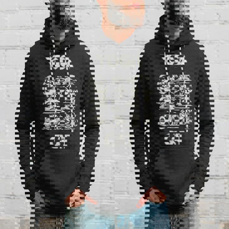 魅力的な禅猫のポーズ 気まぐれな猫ヨガ パーカー 彼への贈り物