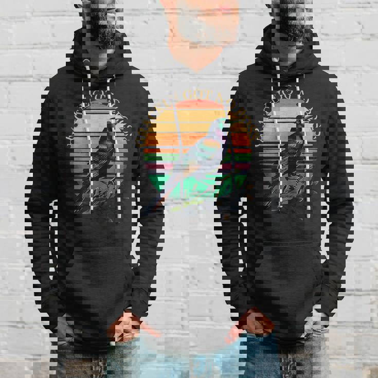 鳥 グラフィック グラックル 鳥の恋人 グラックル Got No Boss パーカー 彼への贈り物