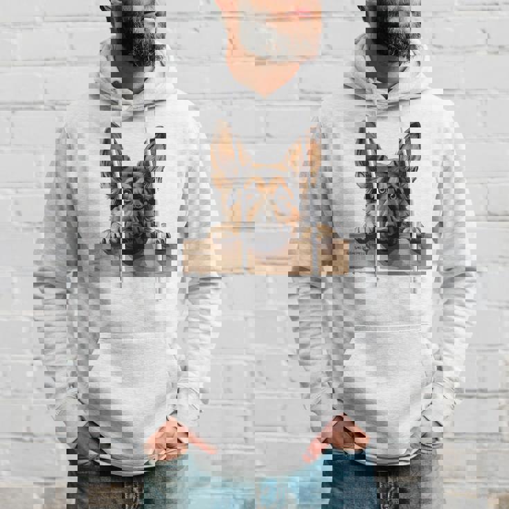 Affectionate Peek ジャーマンシェパードドッグ 長袖tシャツ パーカー 彼への贈り物