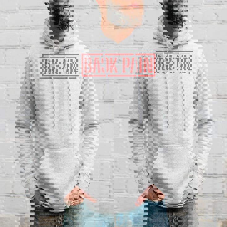 Back Pain In This Area On The Back パーカー 彼への贈り物