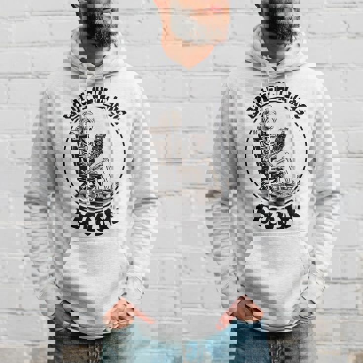 Bone-Chilling 本 スケルトン 読書 ブックワームブックラバーズ 長袖tシャツ パーカー 彼への贈り物