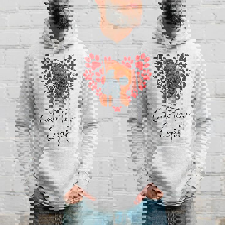 Boxer Dog Cuter Than Cupidalentines Day ボクサー犬 パーカー 彼への贈り物