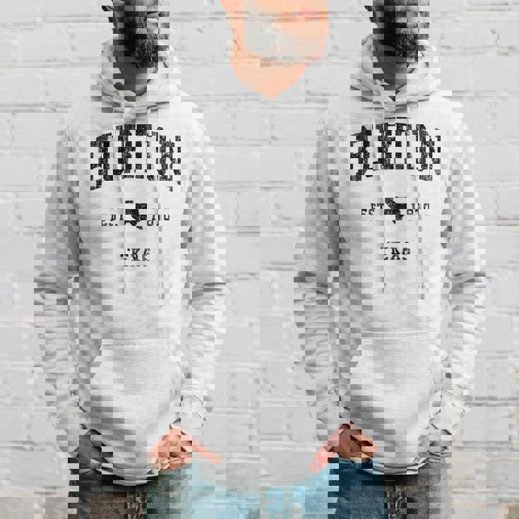 Burton Texas Tx ビンテージ アスレチック ブラックスポーツデザイン パーカー 彼への贈り物