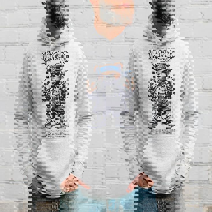 CHOLO Chu Only Live Once ヒップホップ テディベア チカーノ アート パーカー 彼への贈り物