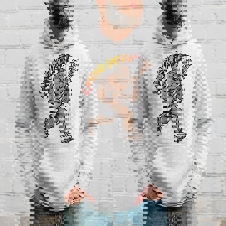 D-Pole Longtick Bigfoot Lacrosse Player Laxsquatch パーカー 彼への贈り物