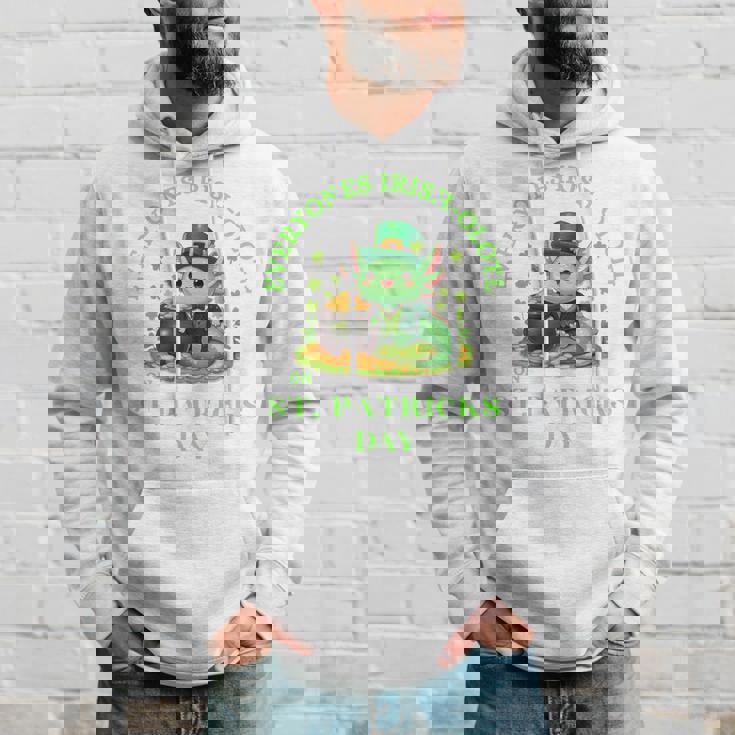 Everyones Irish Olotl Axolotl 聖パトリックデー グリーン アホロートル 長袖tシャツ パーカー 彼への贈り物