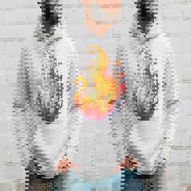 Fire Element Flameのグラフィックアート。あらゆる年齢の方に。 パーカー 彼への贈り物