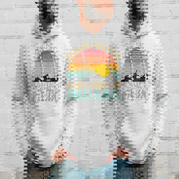 Weekend Forecast 麻雀シャツ 面白い レトロ 麻雀 長袖tシャツ パーカー 彼への贈り物