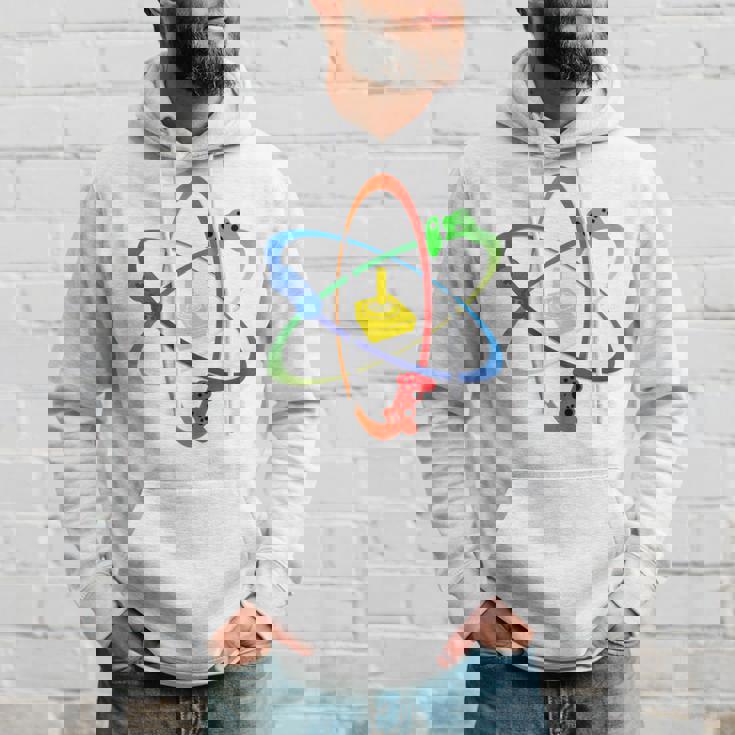 Gamer Atom コンソールプレーヤー ゲームコンピュータープログラマー 長袖tシャツ パーカー 彼への贈り物