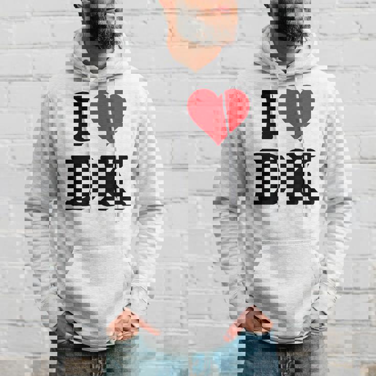 I Heart Dk Initials I Love DK First And Last Name D K パーカー 彼への贈り物