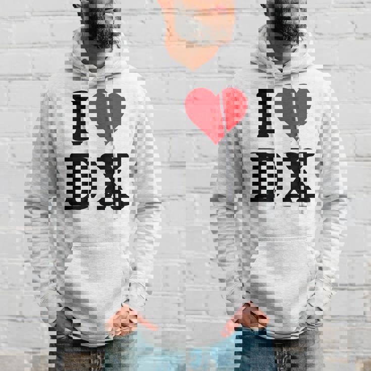 I Heart Dx Initials I Love DX First And Last Name D X パーカー 彼への贈り物