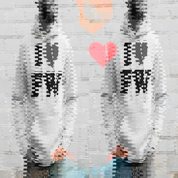 I Heart Fw Initials I Love FW First And Last Name F W パーカー 彼への贈り物