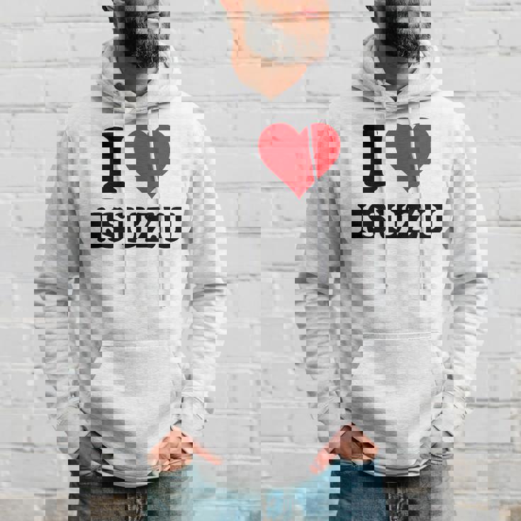 I Heart いすゞ ファーストネーム I Love パーソナライズ パーカー 彼への贈り物