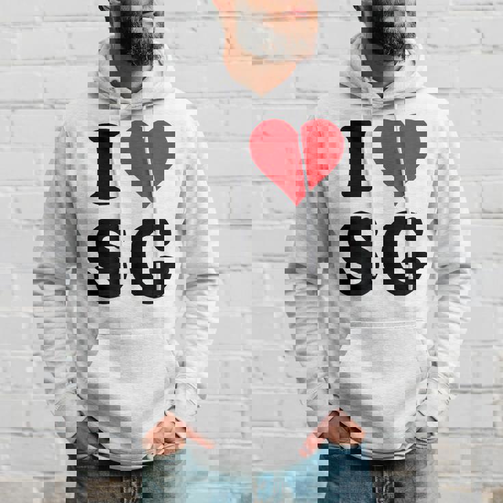 I Heartg イニシャル I LoveG 姓 G パーカー 彼への贈り物