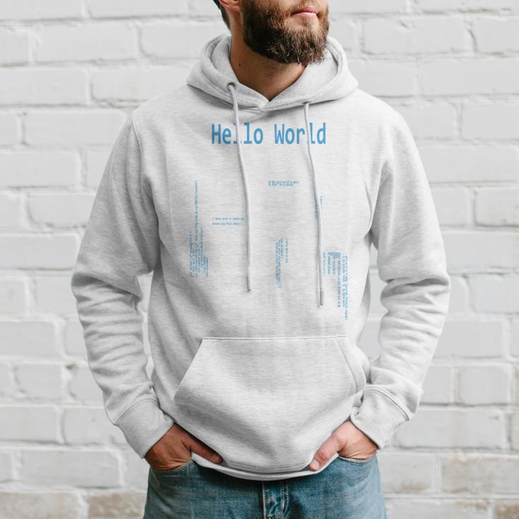 Hello World プログラマープログラミング言語コード 長袖tシャツ パーカー 彼への贈り物