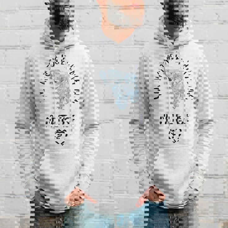 I'm Notingle I Have My Maltesealentines マルチーズ犬 パーカー 彼への贈り物