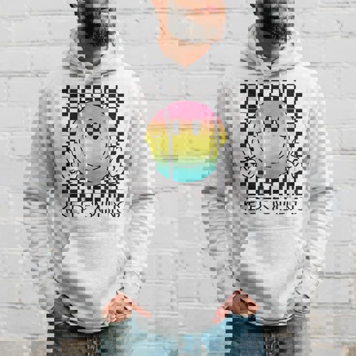 Keepmiling キュート 面白い ハッピー 平和 笑顔 ポジティブ パーカー 彼への贈り物