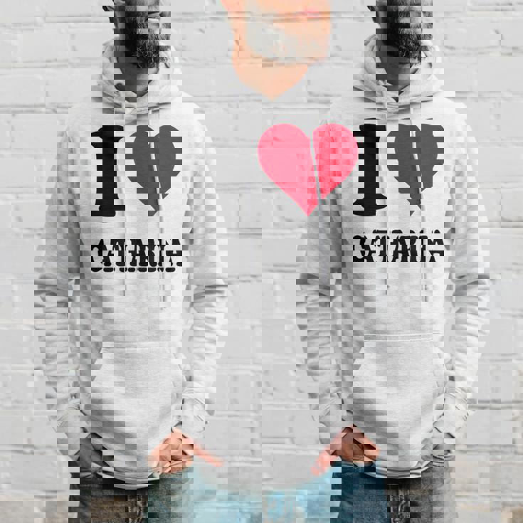 I Love Catharina パーカー 彼への贈り物