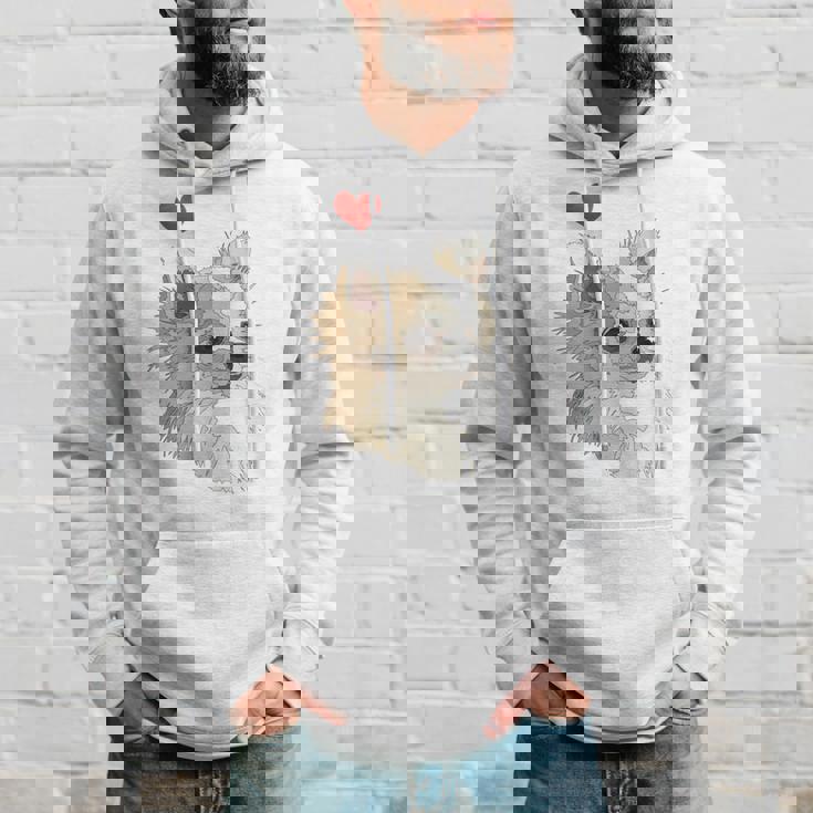 I Love Japan And Chihuahua 長髪 ちわわ ロングヘアママ 長袖tシャツ パーカー 彼への贈り物