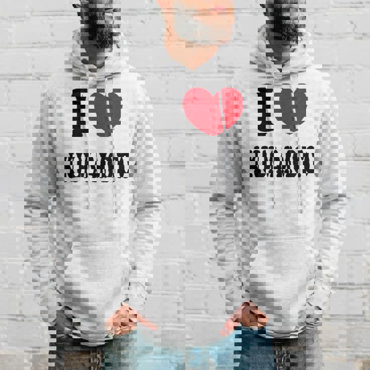 I Love Kumamoto 熊本大好き パーカー 彼への贈り物