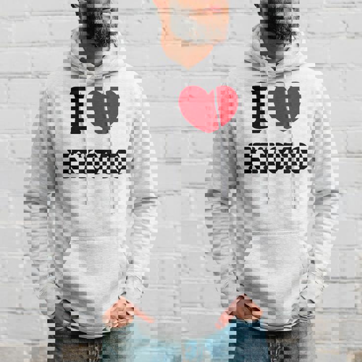 I Love Kyoto 京都が大好きです パーカー 彼への贈り物