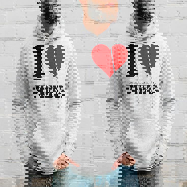 I Love Wiberta パーカー 彼への贈り物