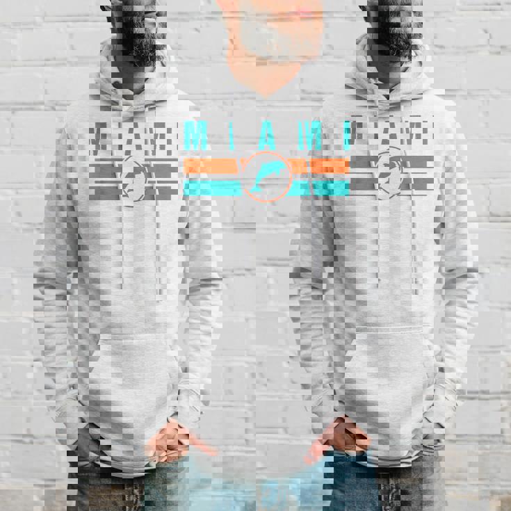 Mia マイアミ ローカルスタンダード Mia レトロ ドルフィン マイアミ Fl クラシック パーカー 彼への贈り物