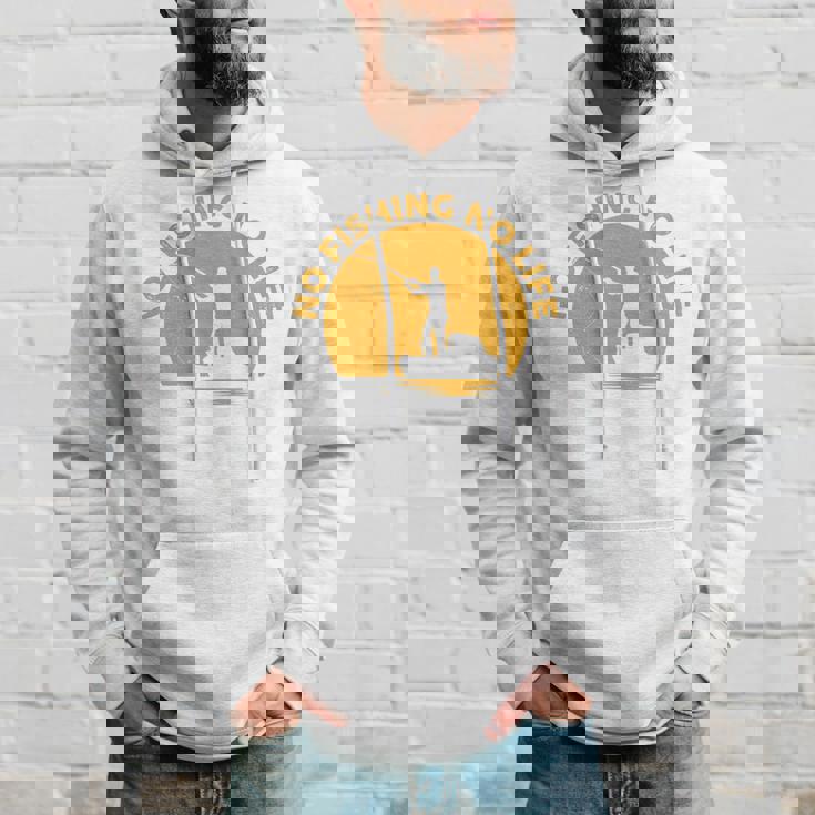 No Fishing No Life 釣り フィッシング ロゴ プリント 長袖tシャツ パーカー 彼への贈り物