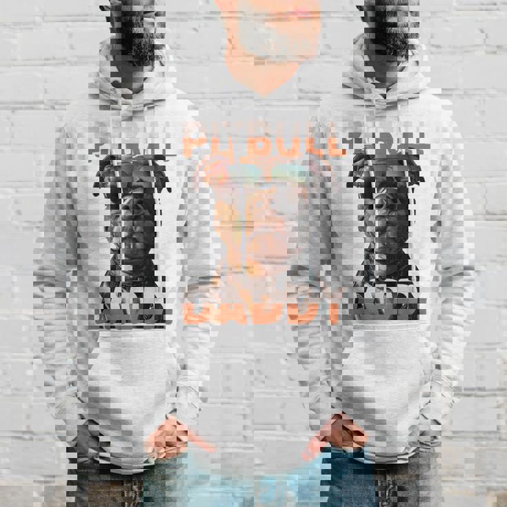 Pitbull Daddyピットブル・パパ・ヴァタータグ アメリカン・ピット・ブル・テリア・パパ 長袖tシャツ パーカー 彼への贈り物