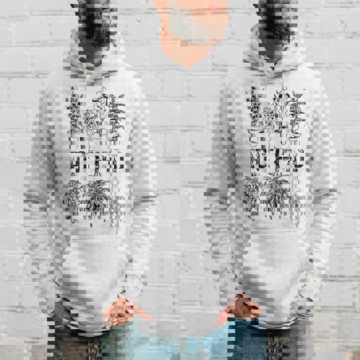 Pot Head 観葉植物 庭師 面白い 観葉植物 パーカー 彼への贈り物