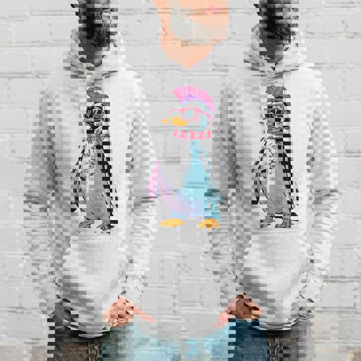 Punkuin 面白い パンクロック パンクロック ペンギン 長袖tシャツ パーカー 彼への贈り物