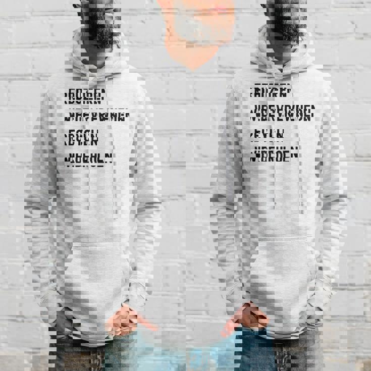 Reduzieren Wiederverwenden Recyceln Wiederholen パーカー 彼への贈り物