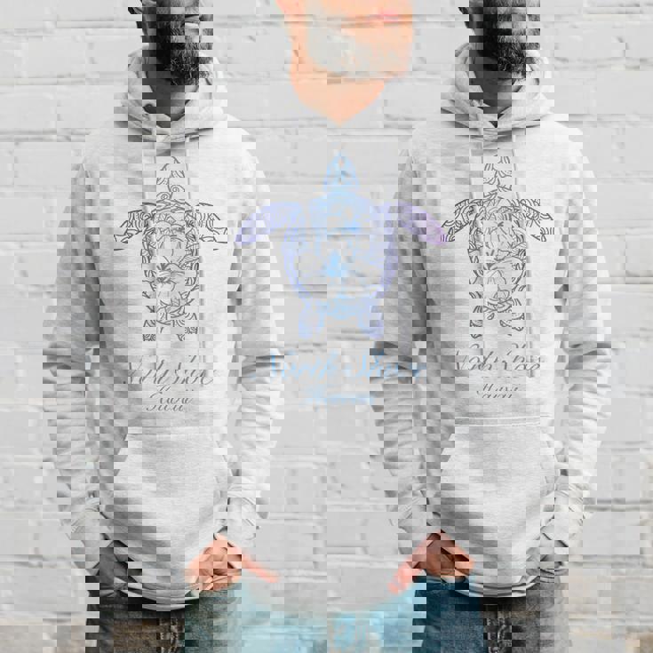 Save The Hawaii ウミガメ ハワイアンブルー トライバル タートル ホヌ パーカー 彼への贈り物