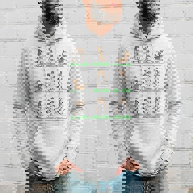 Shetland シープドッグ シェルティ 犬 ヨガ ポーズ ワークアウト エクササイズ パーカー 彼への贈り物