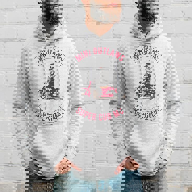 Super Cub スーパーカブ ミニモト 面白 ふざけ ネタ おもしろ バイク アウトロー バイカーギャング 長袖tシャツ パーカー 彼への贈り物