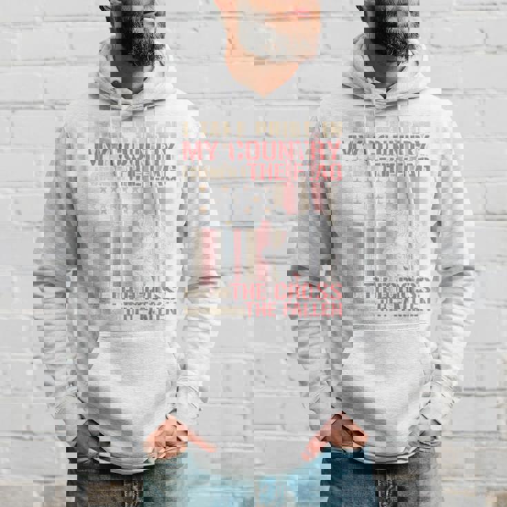 I Take Pride In My Country Itand For The Flag 裏面 パーカー 彼への贈り物