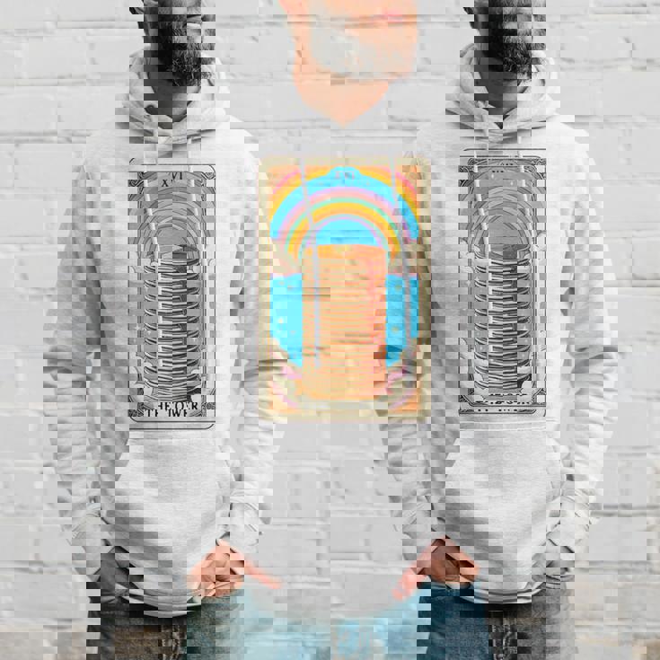 The Tower タロットカード パンケーキタワー 朝食愛好家 長袖tシャツ パーカー 彼への贈り物