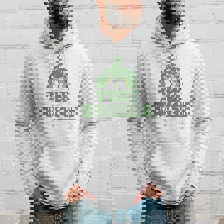 Tree Hugger 環境保護主義者 ヴィンテージ レトロ 自然愛好家 長袖tシャツ パーカー 彼への贈り物