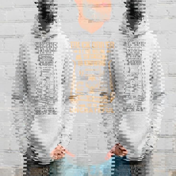 Truck Drivers Fun Truckers トラッキング スカル バックサイド 長袖tシャツ パーカー 彼への贈り物